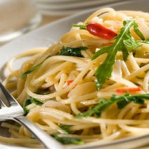 Spaghetti aglio e olio – Knoblauch und Öl