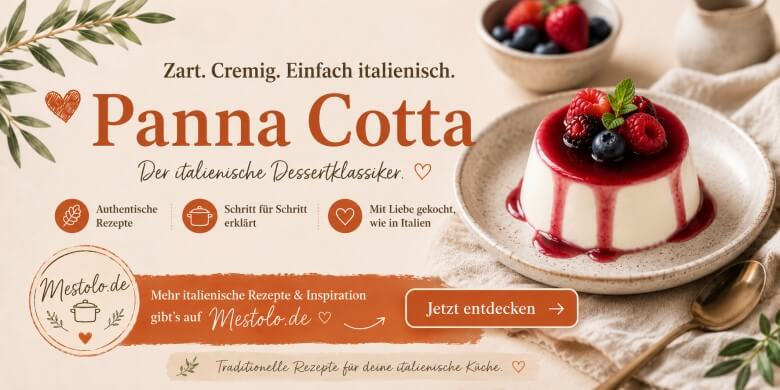 Veganes Panna Cotta aus Italien