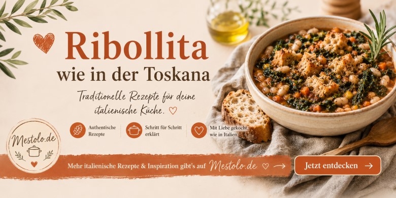Original Ribollita Rezept aus der Toskana – rustikale italienische Suppe mit Brot und Gemüse.