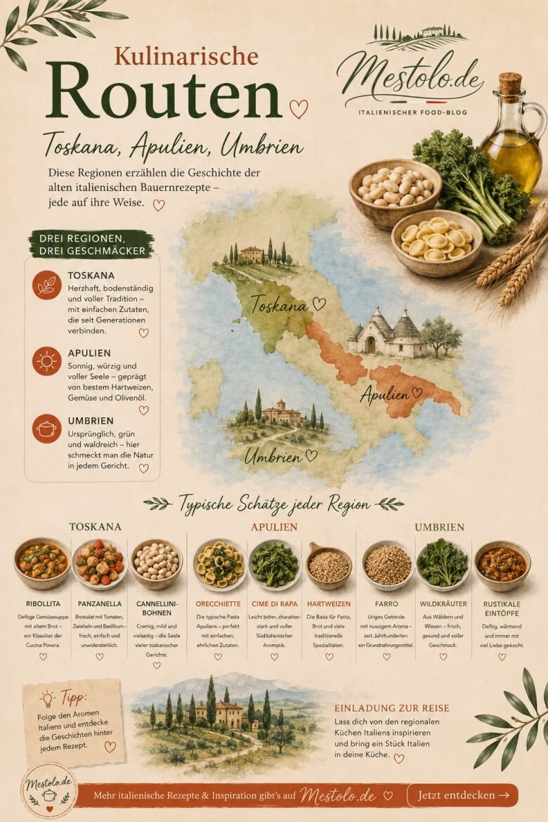Italienische Märkte, Feste und Bauernhöfe – kulinarische Reiseinfos zur Cucina Povera.