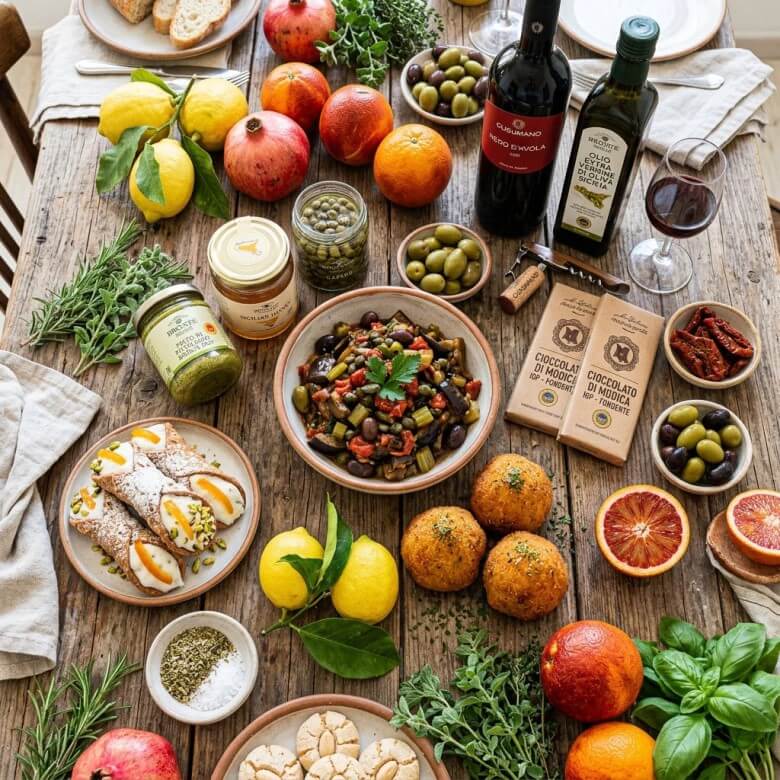 Arabische Zutaten Sizilien