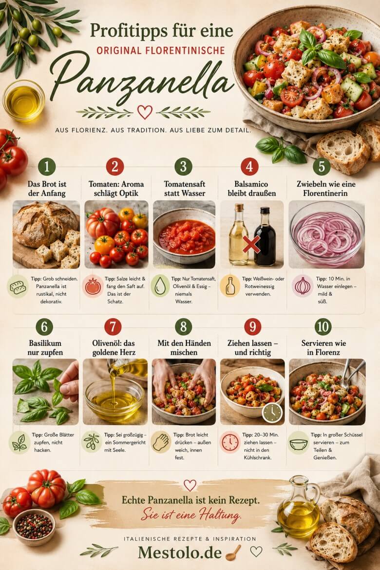 Tipps für den Original Panzanella Brotsalat