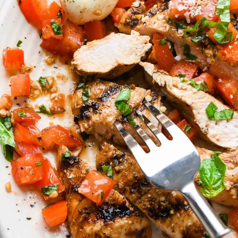 Rezept für Bruschetta-Hähnchen aus Italien