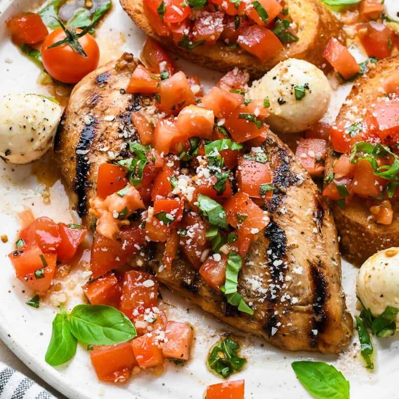 Bruschetta-Hähnchen - Italienische Rezepte