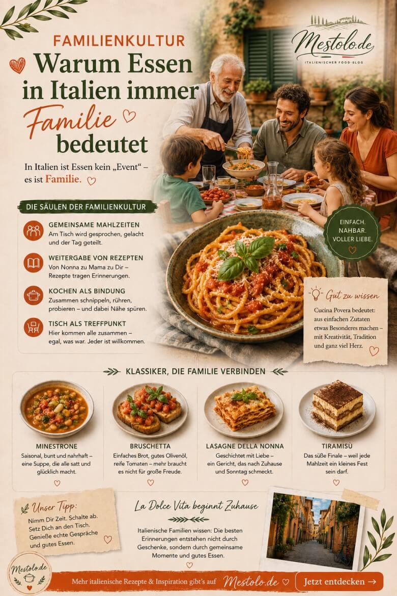 Italienische Familienkultur rund um die Cucina Povera