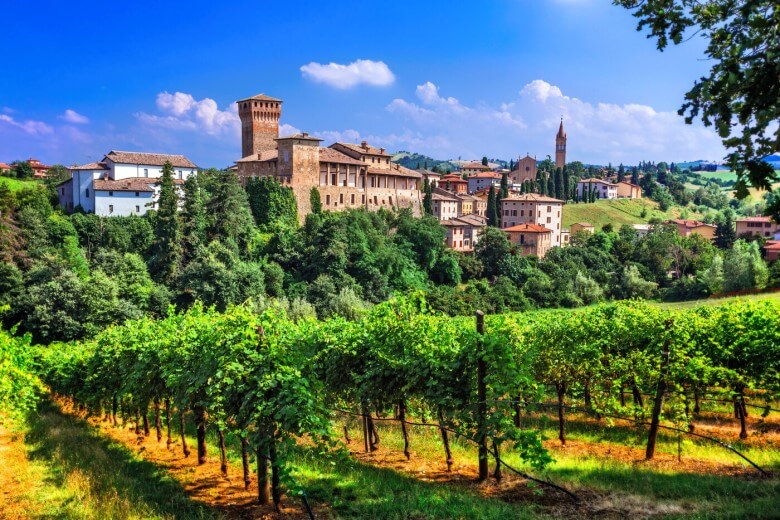 Landschaft der Emilia Romagna
