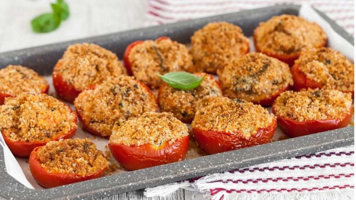 Gratinierte Tomaten mit Ziegenkäse