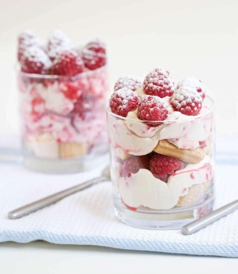 Wunderbar Mascarpone Nachtisch Mit Himbeeren Bilder