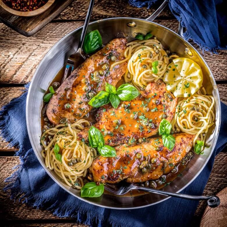 Varianten für Hühnchen Piccata