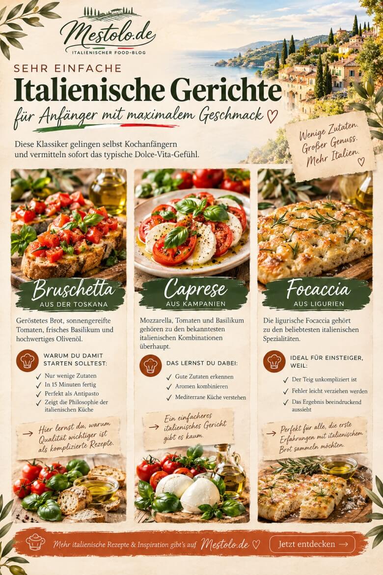 Authentische italienische Rezepte mit hochwertigen Zutaten für maximalen Geschmack und mediterranes Lebensgefühl