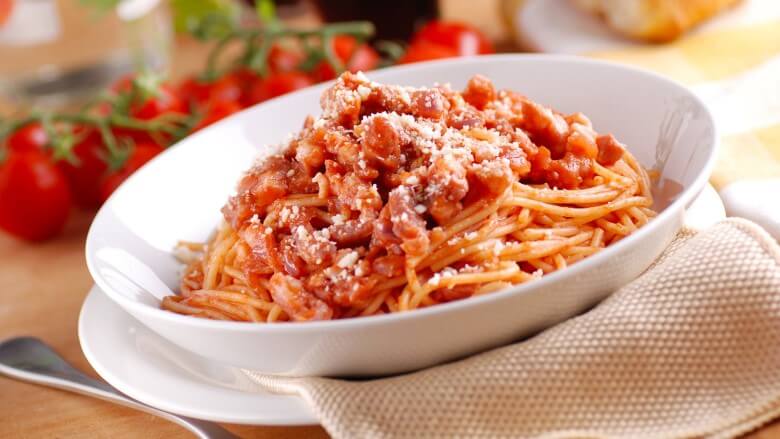 Italienische Spezialitäten - Spaghetti all Amatriciana