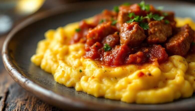 Italienische Rezepte im Winter - Polenta con Sugo