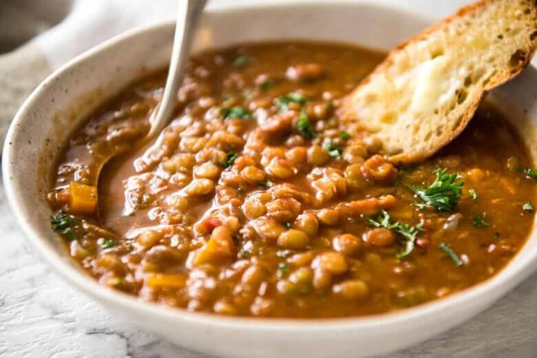 Italienische Linsensuppe - Zuppa di Lenticchie