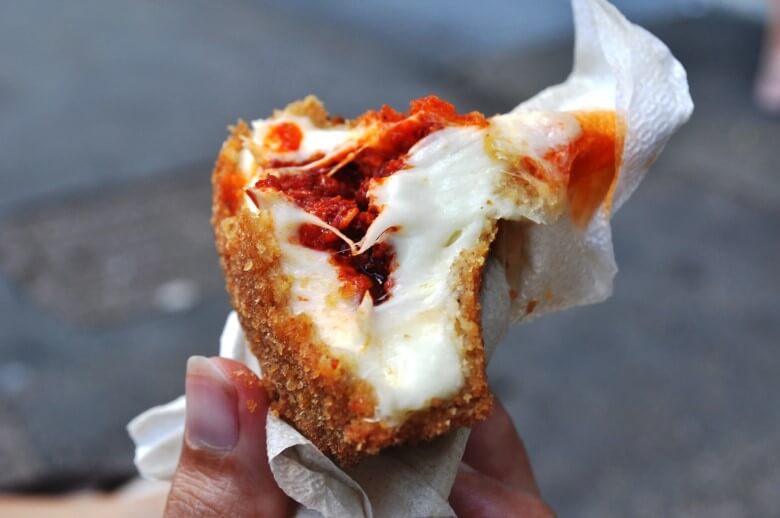 Streetfood in Italien - Suppli