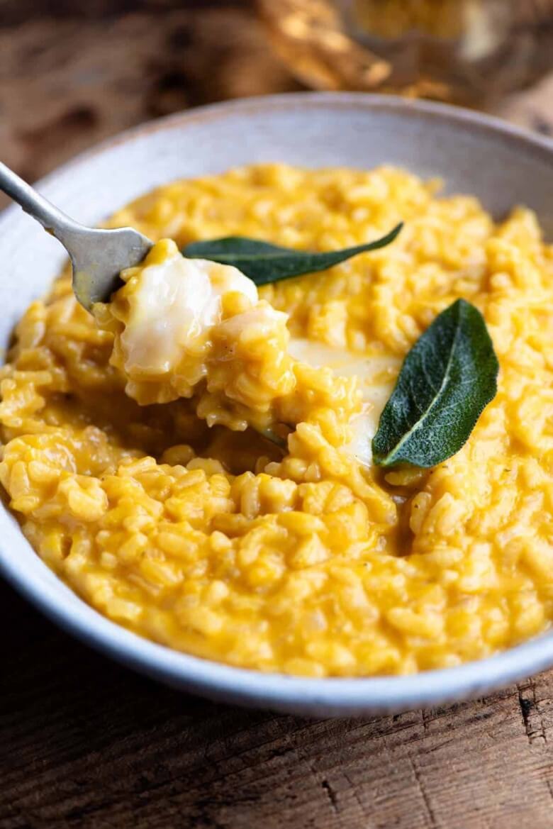 Kürbis-Risotto - Italienische Gerichte im Herbst
