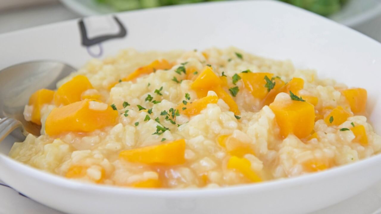 Kürbisrisotto: Original Rezept der italienischen Küche
