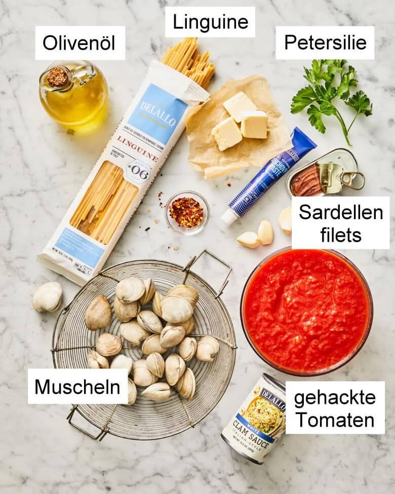 Linguine mit roter Muschelsauce