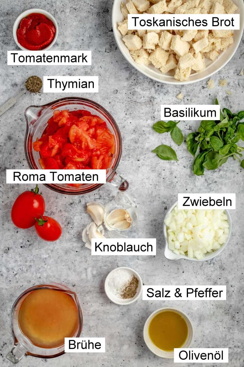Zuaten für Papa al Pomodoro