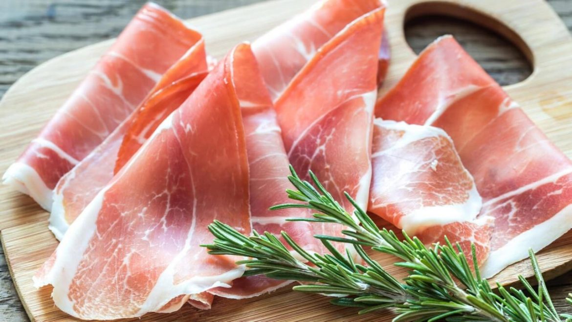 Der Parmaschinken in der italienischen Küche