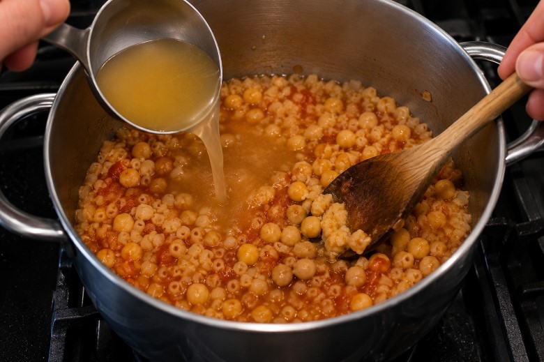 einfache italienische Rezepte - Pasta e ceci