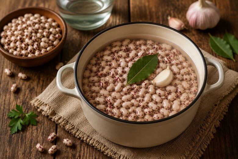 Pasta e Fagioli - Bohnen einweichen