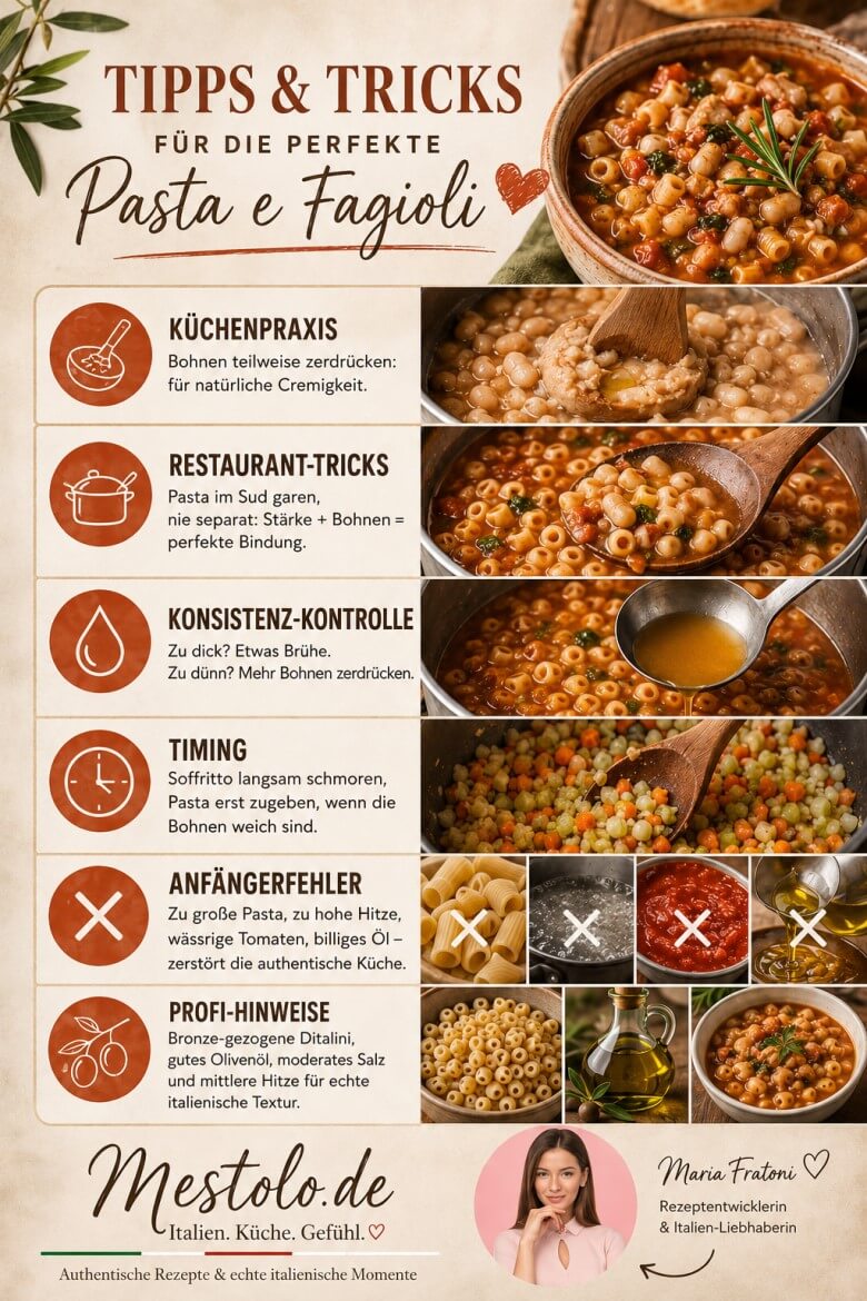 Pasta e Fagioli Tipps