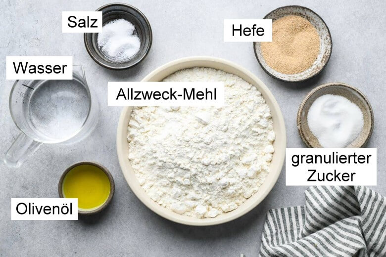 Pizzateig Zutaten