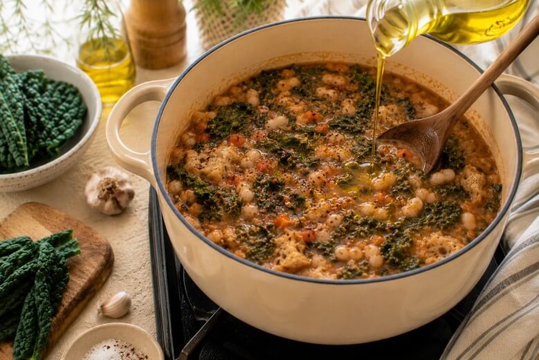 Ribollita traditionell abschmecken