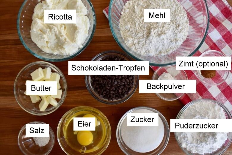 Ricotta Crostata - Zutaten