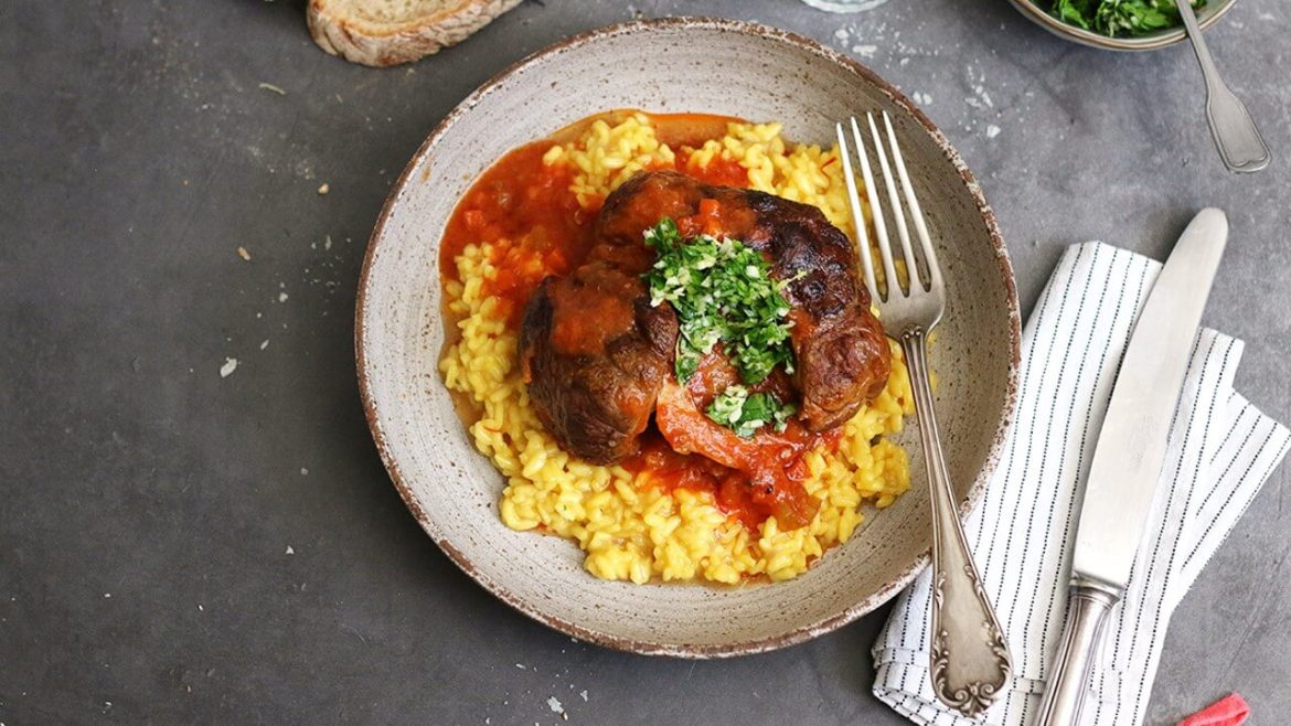 Risotto alla Milanese mit Ossobuchi - Italienisches Rezeept