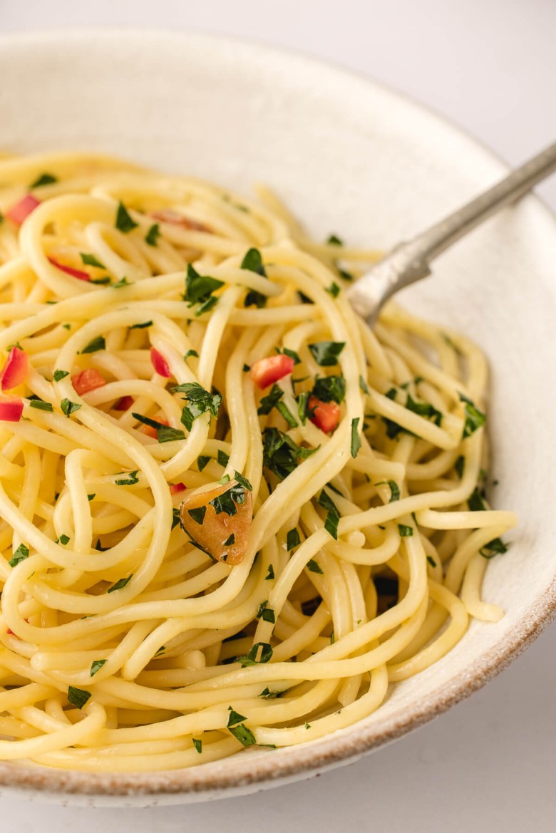 Rezepte aus Italien - Spaghetti aglio, olio e peperoncino