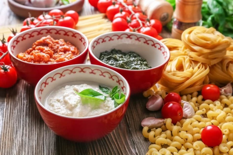 Zutaten für frische Pastasaucen
