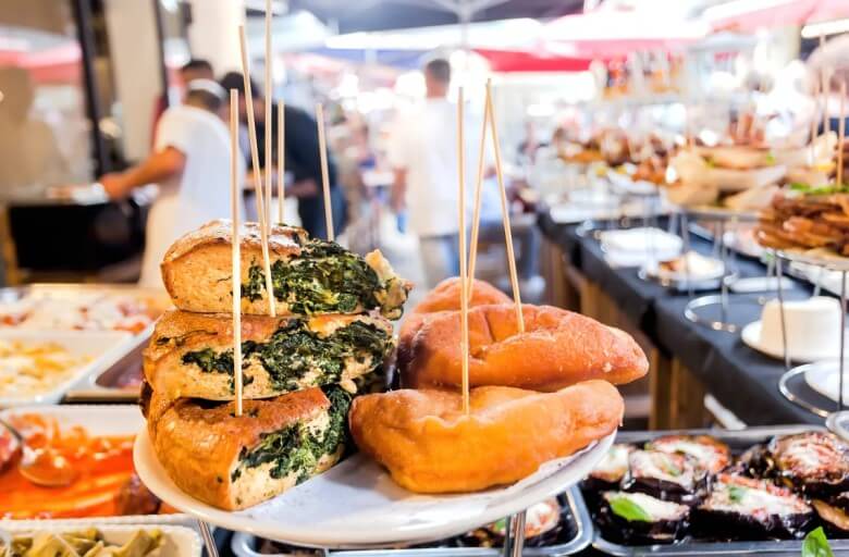 Typisches sizilianisches Streetfood