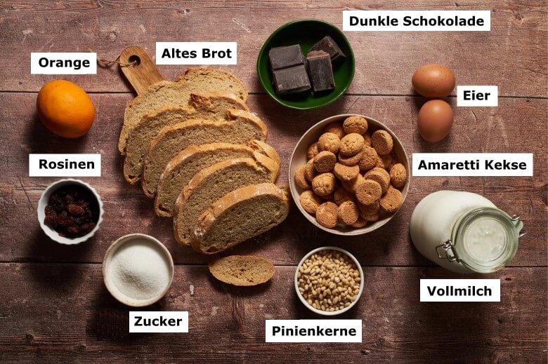 Zutaten für eine Torta Paesana