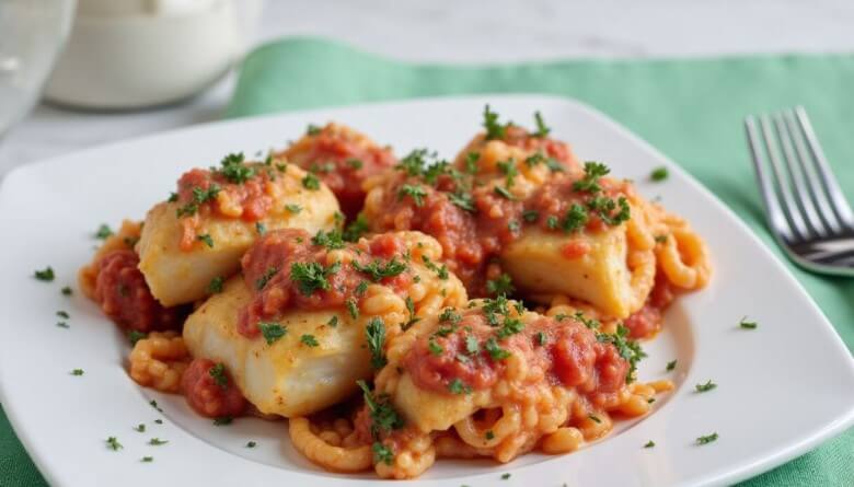 Traditionlles Baccala alla Livornese