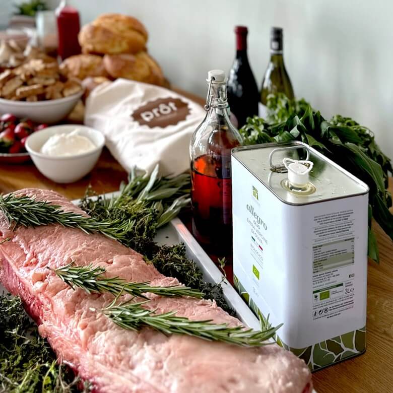 Typische Produkte der toskanischen Küche