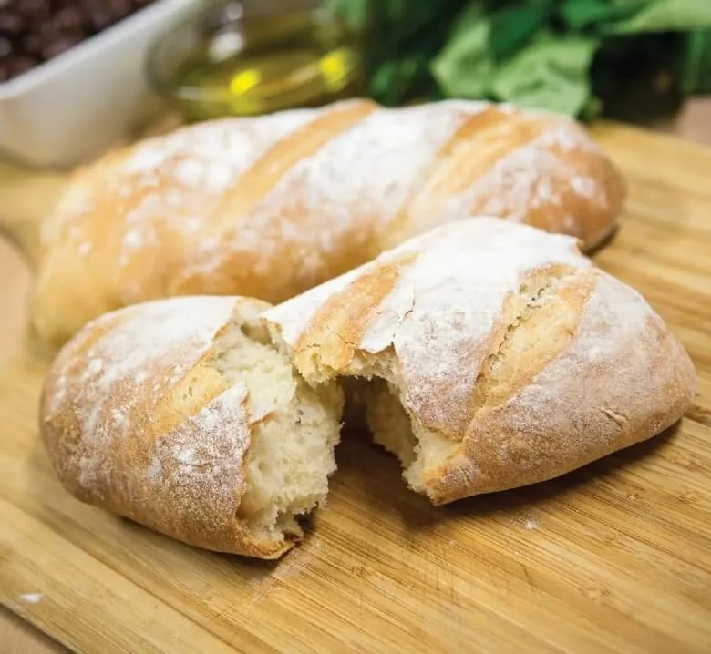 Rolle von Salz im Brot