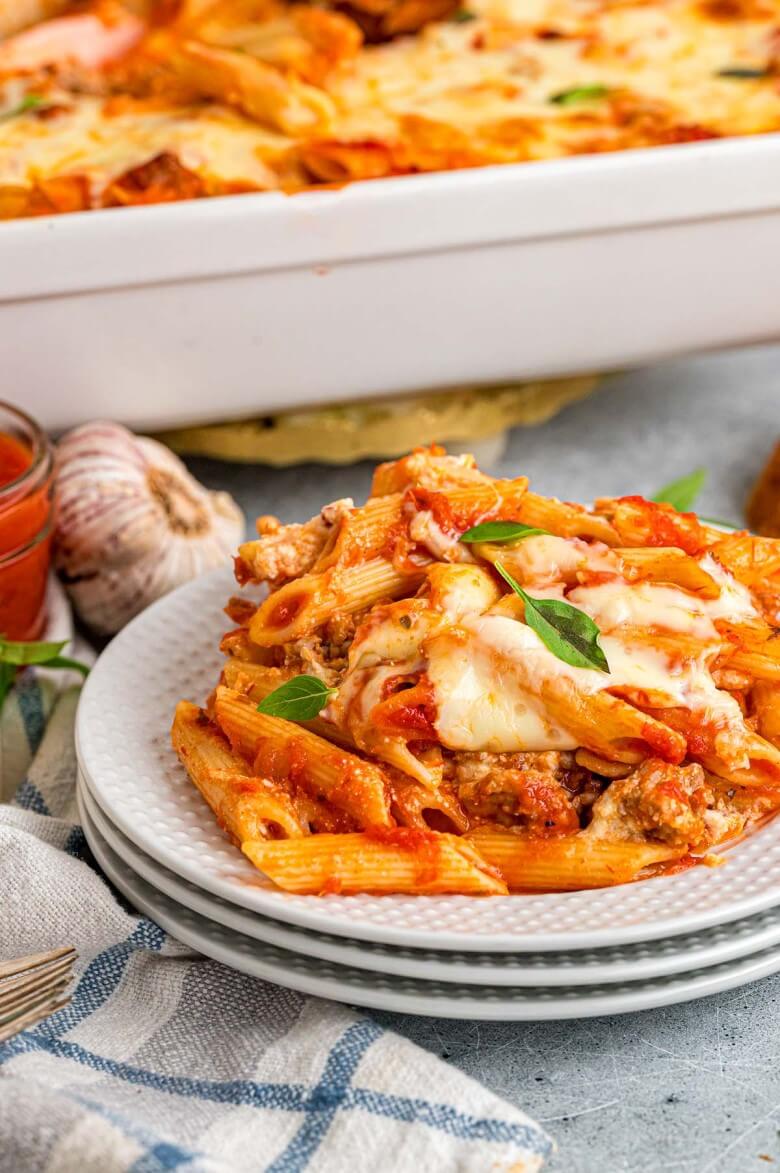 Überbackene Mostaccioli - Original-Rezept der italienischen Küche